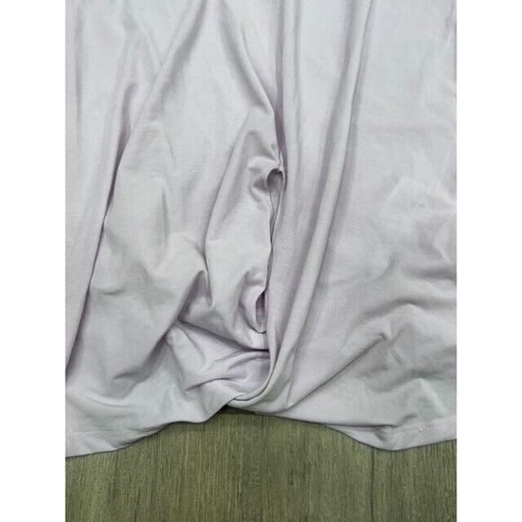 Nike Womens Twist Cropped Top Short Sleeve Crew Neck Swoosh Logo Purple Size 3X - Picture 4 of 10
